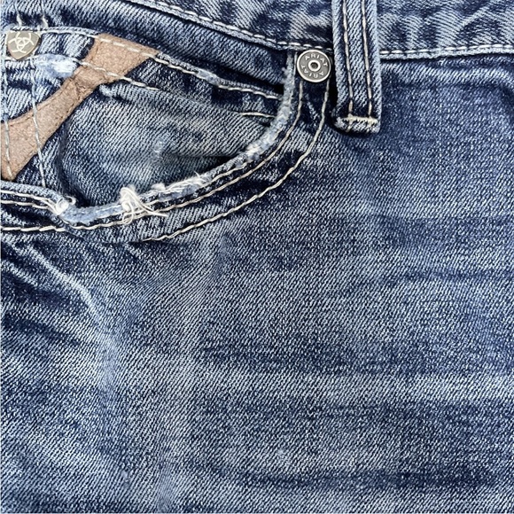 Ariat Jeans M7 Slim Fit Straight Leg Western Denim Mens Size 3Ox32 Medium Wash - Picture 4 of 8
